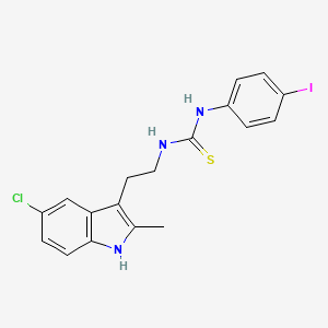 1-(2-(5-chloro-2-methyl-1H-indol-3-yl)ethyl)-3-(4-iodophenyl)thiourea