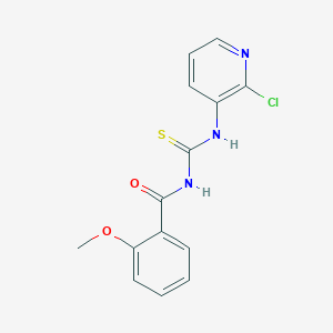 molecular formula C14H12ClN3O2S B2524088 N-((2-chloropyridin-3-yl)carbamothioyl)-2-methoxybenzamide CAS No. 866014-53-1