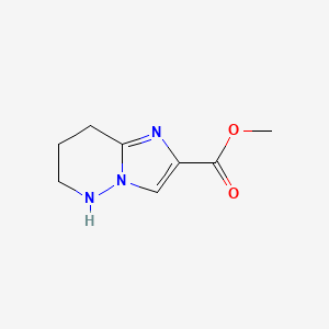 molecular formula C8H11N3O2 B2524129 methyl5H,6H,7H,8H-imidazo[1,2-b]pyridazine-2-carboxylate CAS No. 2551117-37-2