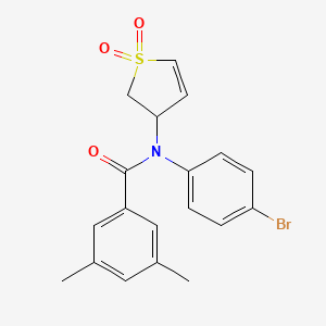 N-(4-bromophenyl)-N-(1,1-dioxido-2,3-dihydrothiophen-3-yl)-3,5-dimethylbenzamide