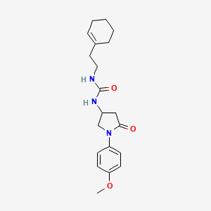 1-(2-(Cyclohex-1-en-1-yl)ethyl)-3-(1-(4-methoxyphenyl)-5-oxopyrrolidin-3-yl)urea