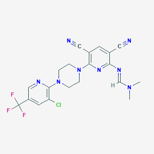 N'-(6-(4-(3-chloro-5-(trifluoromethyl)-2-pyridinyl)piperazino)-3,5-dicyano-2-pyridinyl)-N,N-dimethylformimidamide