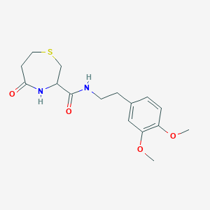 N-(3,4-dimethoxyphenethyl)-5-oxo-1,4-thiazepane-3-carboxamide