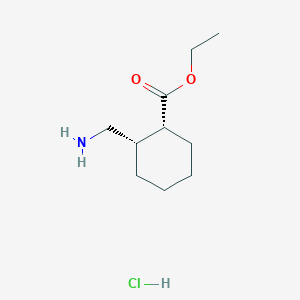 Ethyl (1R,2S)-2-(aminomethyl)cyclohexane-1-carboxylate;hydrochloride