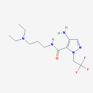 4-Amino-N-[3-(diethylamino)propyl]-1-(2,2,2-trifluoroethyl)-1H-pyrazole-5-carboxamide