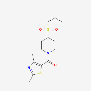 (2,4-Dimethylthiazol-5-yl)(4-(isobutylsulfonyl)piperidin-1-yl)methanone