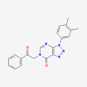 3-(3,4-Dimethylphenyl)-6-phenacyltriazolo[4,5-d]pyrimidin-7-one