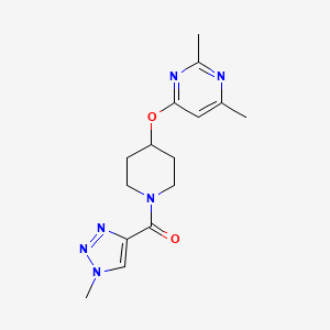 (4-((2,6-dimethylpyrimidin-4-yl)oxy)piperidin-1-yl)(1-methyl-1H-1,2,3-triazol-4-yl)methanone