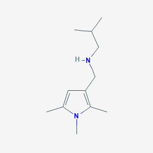 2-methyl-N-((1,2,5-trimethyl-1H-pyrrol-3-yl)methyl)propan-1-amine