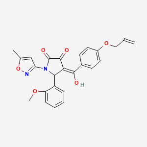 4-(4-(allyloxy)benzoyl)-3-hydroxy-5-(2-methoxyphenyl)-1-(5-methylisoxazol-3-yl)-1H-pyrrol-2(5H)-one