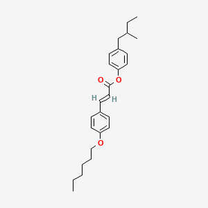 4-(2-methylbutyl)phenyl (E)-3-[4-(hexyloxy)phenyl]-2-propenoate