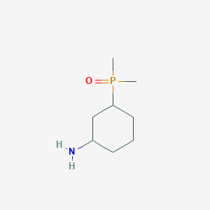 molecular formula C8H18NOP B2524383 3-Dimethylphosphorylcyclohexan-1-amine CAS No. 2287334-82-9