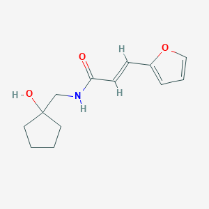 (E)-3-(furan-2-yl)-N-((1-hydroxycyclopentyl)methyl)acrylamide