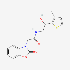 N-(2-hydroxy-2-(3-methylthiophen-2-yl)ethyl)-2-(2-oxobenzo[d]oxazol-3(2H)-yl)acetamide