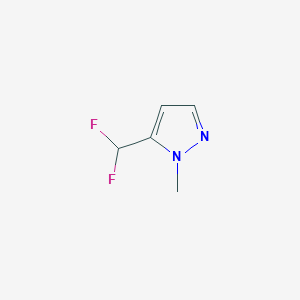 molecular formula C5H6F2N2 B2524411 5-(difluoromethyl)-1-methyl-1H-pyrazole CAS No. 1089212-36-1