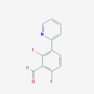 2,6-Difluoro-3-(pyridin-2-yl)benzaldehyde