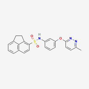 N-(3-((6-methylpyridazin-3-yl)oxy)phenyl)-1,2-dihydroacenaphthylene-3-sulfonamide