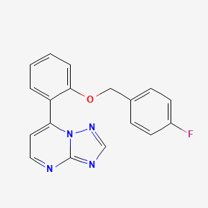 7-{2-[(4-Fluorobenzyl)oxy]phenyl}[1,2,4]triazolo[1,5-a]pyrimidine