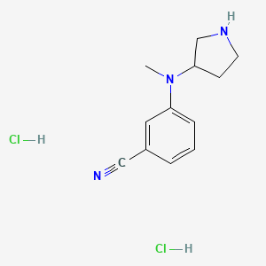 3-[Methyl(pyrrolidin-3-yl)amino]benzonitrile dihydrochloride