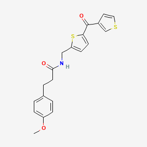 3-(4-methoxyphenyl)-N-((5-(thiophene-3-carbonyl)thiophen-2-yl)methyl)propanamide