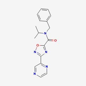 molecular formula C17H17N5O2 B2524440 N-苄基-N-异丙基-3-(吡嗪-2-基)-1,2,4-恶二唑-5-甲酰胺 CAS No. 1234857-34-1