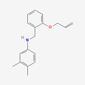 3,4-dimethyl-N-{[2-(prop-2-en-1-yloxy)phenyl]methyl}aniline