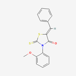 (Z)-5-benzylidene-3-(2-methoxyphenyl)-2-thioxothiazolidin-4-one