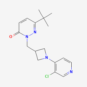 6-Tert-butyl-2-{[1-(3-chloropyridin-4-yl)azetidin-3-yl]methyl}-2,3-dihydropyridazin-3-one