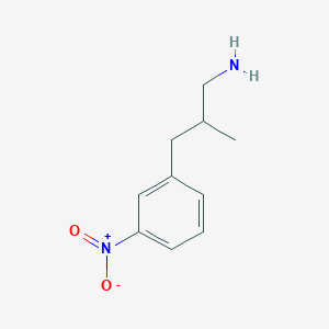 2-Methyl-3-(3-nitrophenyl)propan-1-amine