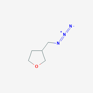 molecular formula C5H9N3O B2524524 3-(Azidomethyl)oxolane CAS No. 85182-08-7