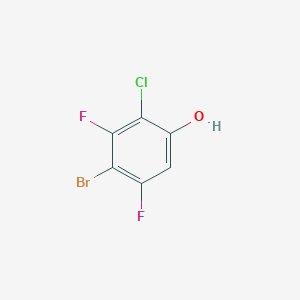molecular formula C6H2BrClF2O B2524586 4-Bromo-2-chloro-3,5-difluoro-phenol CAS No. 1785299-83-3