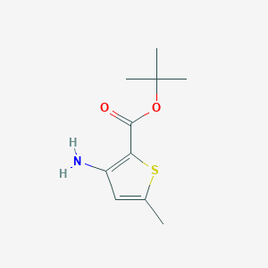 molecular formula C10H15NO2S B2524594 Tert-butyl 3-amino-5-methylthiophene-2-carboxylate CAS No. 2248291-69-0