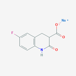 B2524614 Sodium 6-fluoro-2-oxo-1,2,3,4-tetrahydroquinoline-3-carboxylate CAS No. 2094151-61-6
