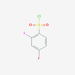 molecular formula C6H3ClFIO2S B2524615 4-Fluoro-2-iodobenzenesulfonyl chloride CAS No. 874814-68-3