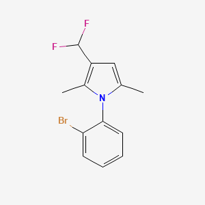 B2524630 1-(2-Bromophenyl)-3-(difluoromethyl)-2,5-dimethylpyrrole CAS No. 2248299-89-8