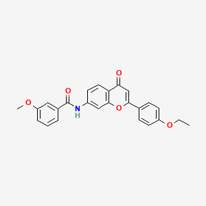 molecular formula C25H21NO5 B2524654 N-[2-(4-ethoxyphenyl)-4-oxo-4H-chromen-7-yl]-3-methoxybenzamide CAS No. 923234-62-2