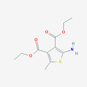 molecular formula C11H15NO4S B2524690 Diethyl 2-amino-5-methylthiophene-3,4-dicarboxylate CAS No. 321736-09-8