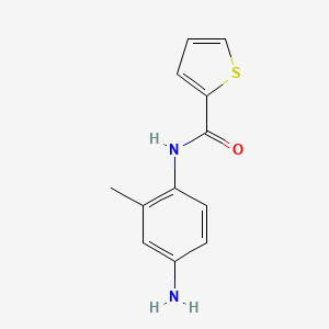molecular formula C12H12N2OS B2524699 N-(4-amino-2-methylphenyl)thiophene-2-carboxamide CAS No. 351424-40-3