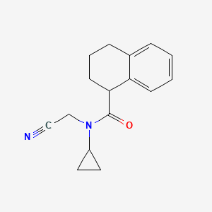 molecular formula C16H18N2O B2524725 N-(cyanomethyl)-N-cyclopropyl-1,2,3,4-tetrahydronaphthalene-1-carboxamide CAS No. 1252203-06-7