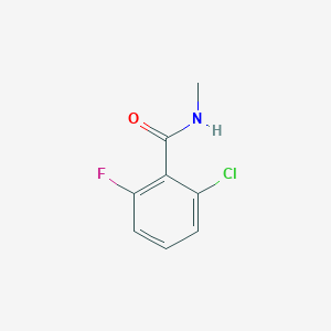 molecular formula C8H7ClFNO B2524734 2-chloro-6-fluoro-N-methylbenzamide CAS No. 1342977-40-5