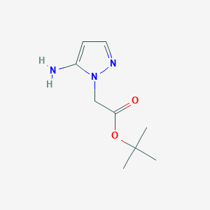 molecular formula C9H15N3O2 B2524753 Tert-butyl 2-(5-aminopyrazol-1-yl)acetate CAS No. 2248331-06-6