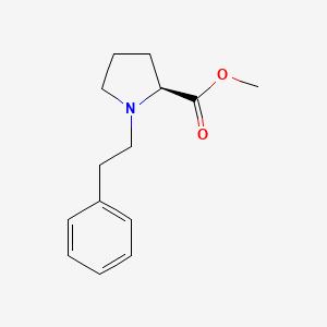 molecular formula C14H19NO2 B2524757 methyl (2S)-1-(2-phenylethyl)pyrrolidine-2-carboxylate CAS No. 956781-12-7