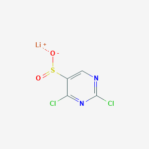molecular formula C4HCl2LiN2O2S B2524761 Lithium(1+) ion 2,4-dichloropyrimidine-5-sulfinate CAS No. 2229285-78-1