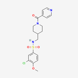 3-chloro-N-((1-isonicotinoylpiperidin-4-yl)methyl)-4-methoxybenzenesulfonamide