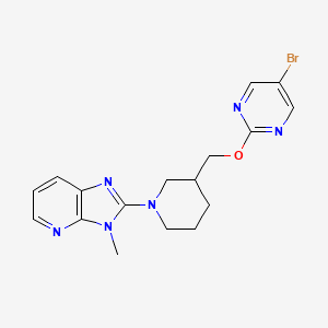2-[3-[(5-Bromopyrimidin-2-yl)oxymethyl]piperidin-1-yl]-3-methylimidazo[4,5-b]pyridine