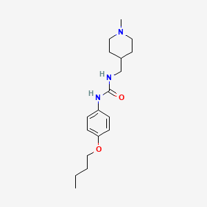 1-(4-Butoxyphenyl)-3-((1-methylpiperidin-4-yl)methyl)urea