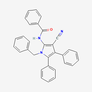N-(1-benzyl-3-cyano-4,5-diphenyl-1H-pyrrol-2-yl)benzenecarboxamide