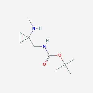 molecular formula C10H20N2O2 B2524801 Tert-butyl N-[[1-(methylamino)cyclopropyl]methyl]carbamate CAS No. 1785565-68-5