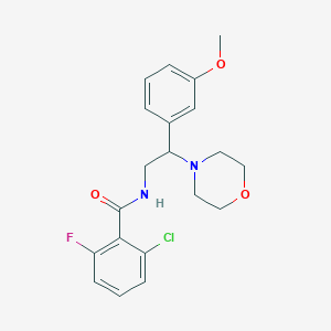 2-chloro-6-fluoro-N-(2-(3-methoxyphenyl)-2-morpholinoethyl)benzamide