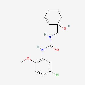 3-(5-Chloro-2-methoxyphenyl)-1-[(1-hydroxycyclohex-2-en-1-yl)methyl]urea